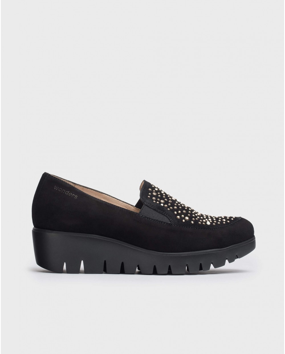 Wonders-Outlet Loafers-Black DIAMANT loafer