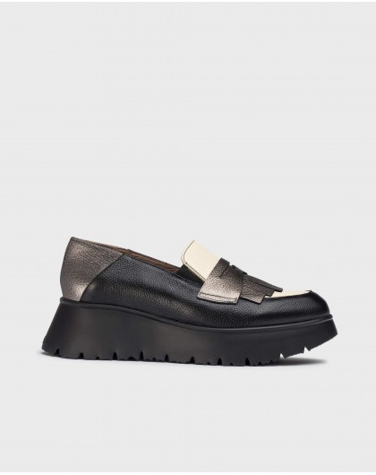 Wonders-Loafers-Lead MEDIANOCHE loafers