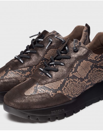 Wonders-Outlet Flat Shoes-Animal Print SUPRA Sneaker