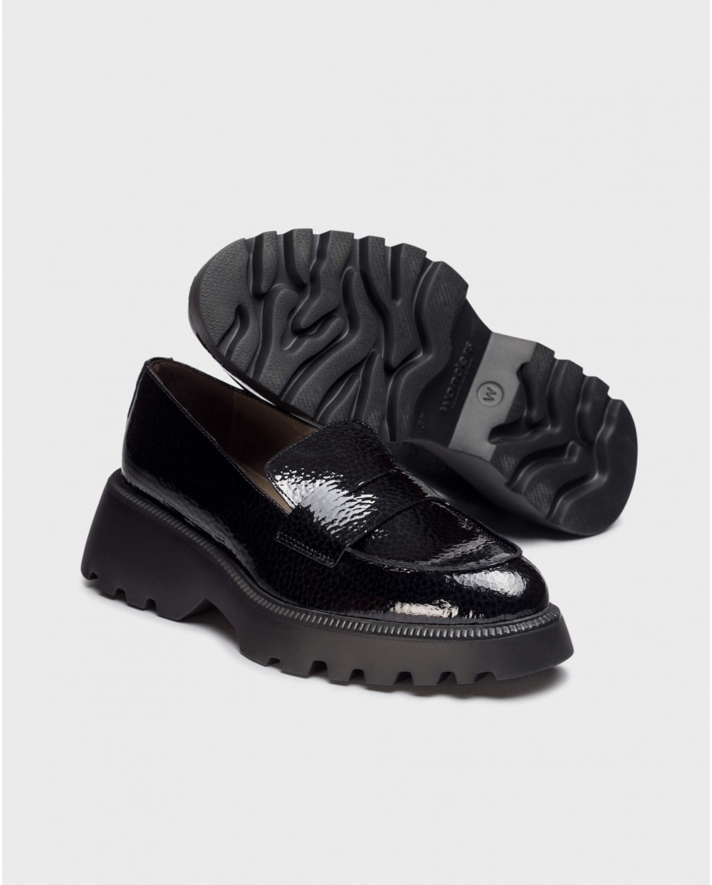 Wonders-Outlet Loafers-Black DEVINA Loafers