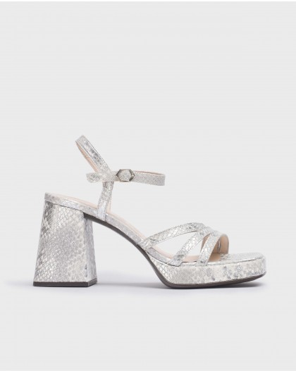 Silver Love sandal