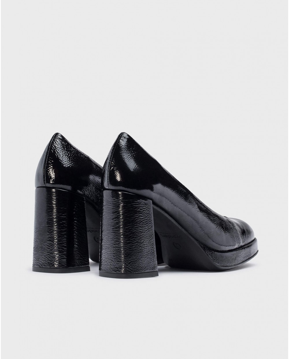 Black CAPTAIN high-heeled shoe