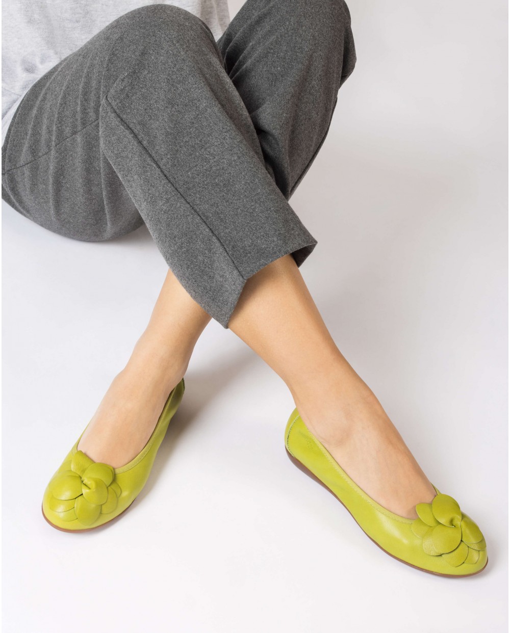 Green PRAGA Ballet flat