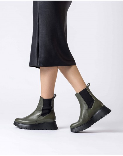 Green Marbella ankle boot