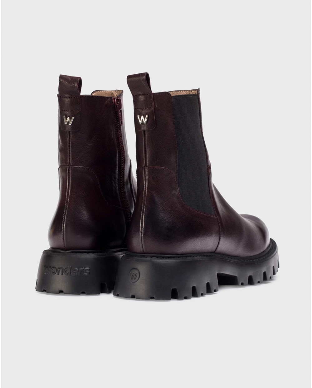 Burgundy PURA ankle boots