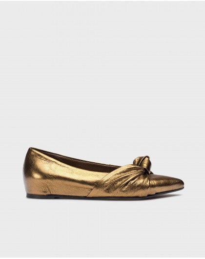 Gold EUGENIA ballet flat