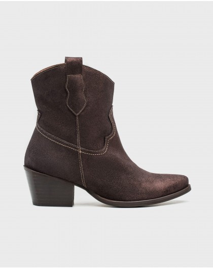 Wonders-Outlet-leather cowboy style ankle boot