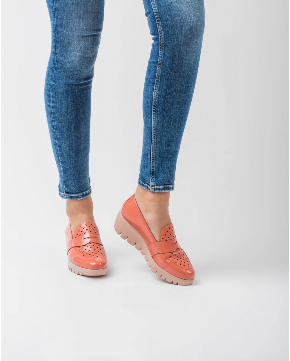 Wonders-Women-Moccasin with brogue detail