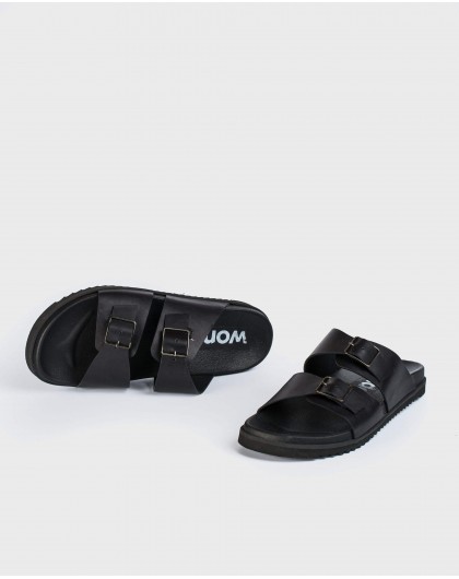 Wonders-Winter Outlet-Leather sandal with buckles