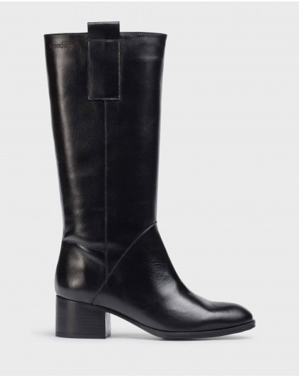Wonders-Ankle Boots-Black Rodeo Boot
