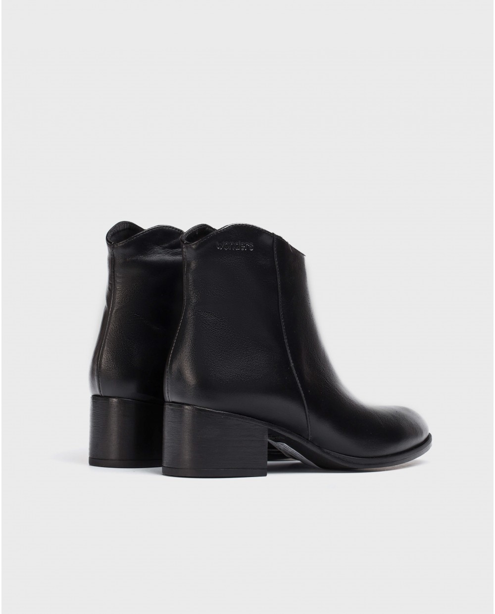 Wonders-Ankle Boots-Black Easy Ankle Boot