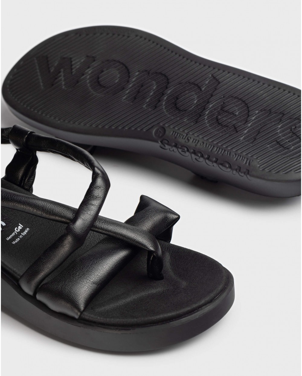Wonders-Sandalias-Sandalia TUBE Negro