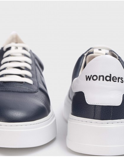 Wonders-Sneakers-Embossed leather trainers