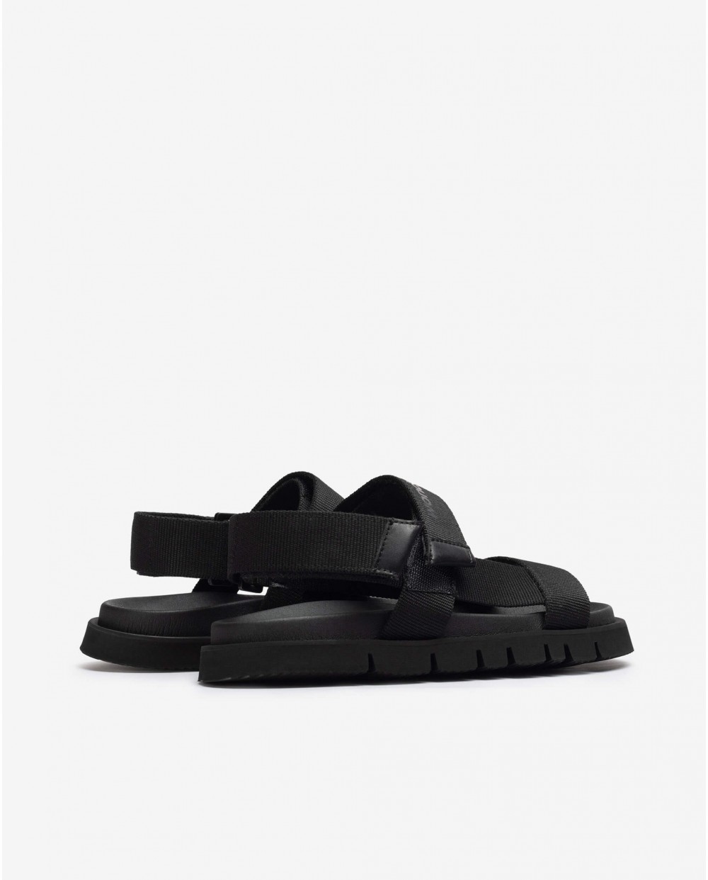 Wonders-Sneakers-Black Velcro Sandal