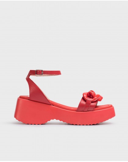 Red Claire Sandal