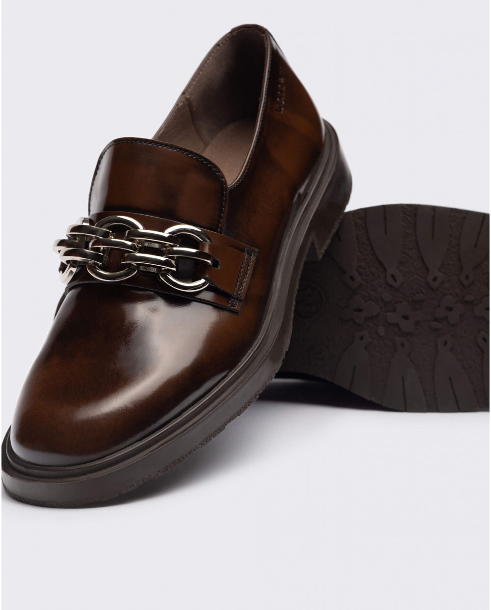 Wonders-Flat Shoes-Brown Suri Moccasin