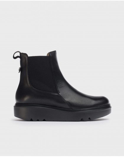 Wonders-Ankle Boots-Black Chicago Ankle boot