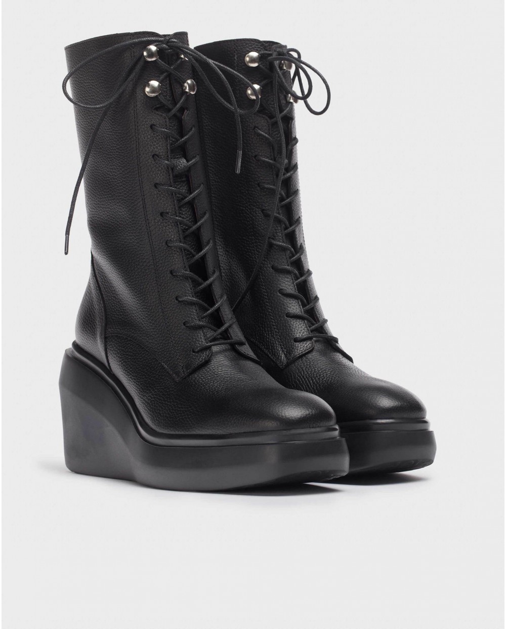 Wonders-Ankle Boots-Black Ivory Ankle boot