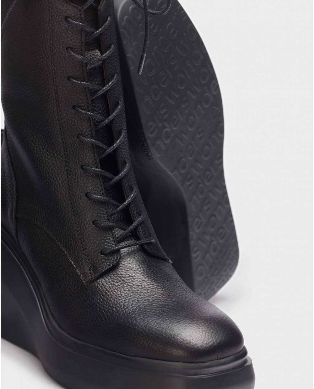 Wonders-Ankle Boots-Black Ivory Ankle boot