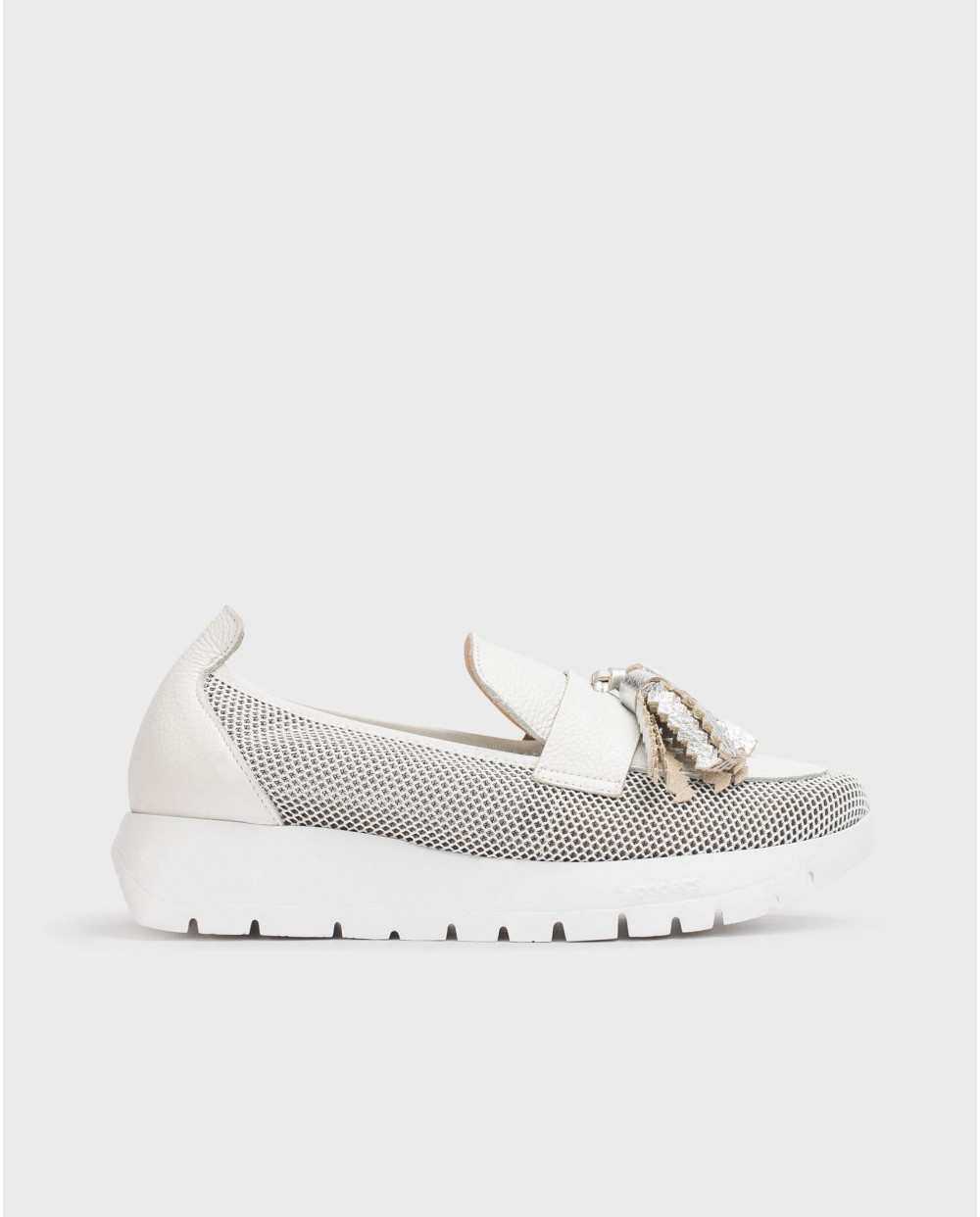 Wonders-Loafers-White Materia moccasin