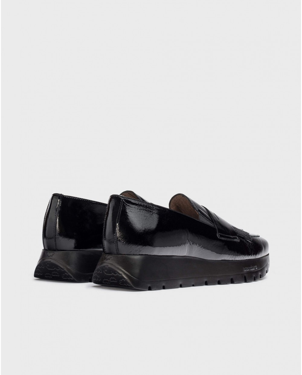Wonders-Loafers-Black MATERIA moccasin