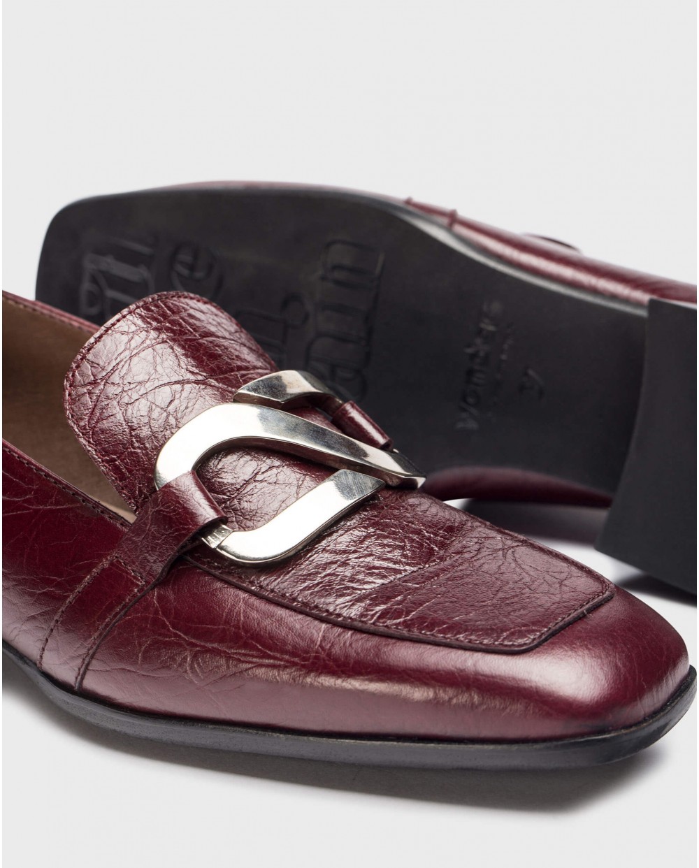 Wonders-Loafers-Burgundy SURI moccasin