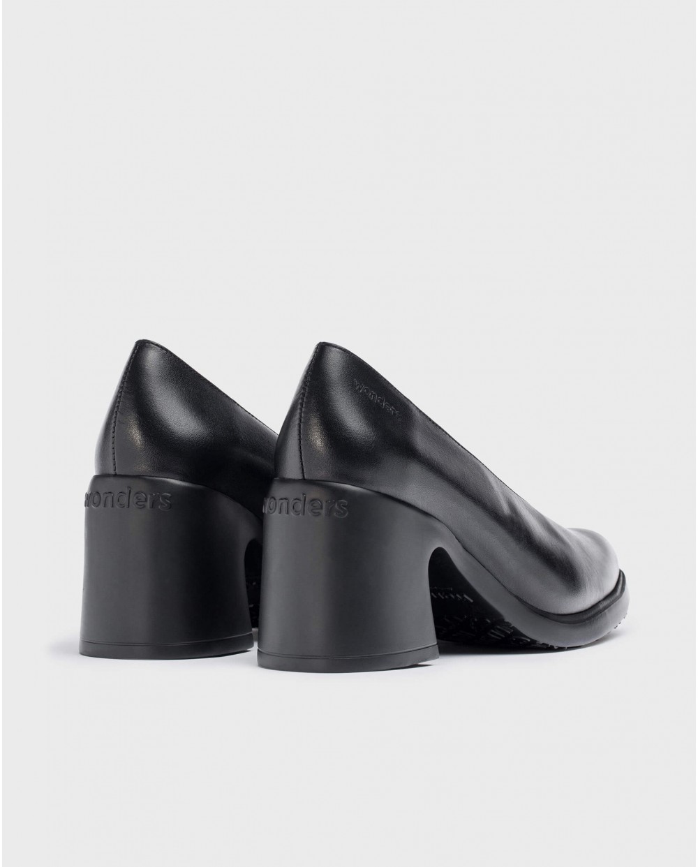 Wonders-Heels-Black ELEY high-heeled shoe