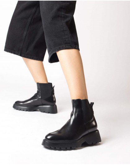 Wonders-Ankle Boots-Black Bonaldo ankle boot