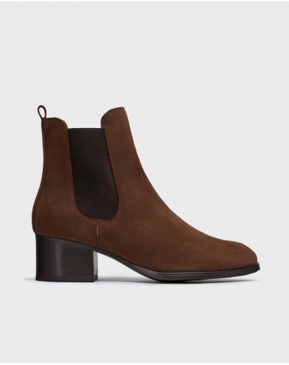 Wonders-Ankle Boots-Brown Chelsea ankle boot