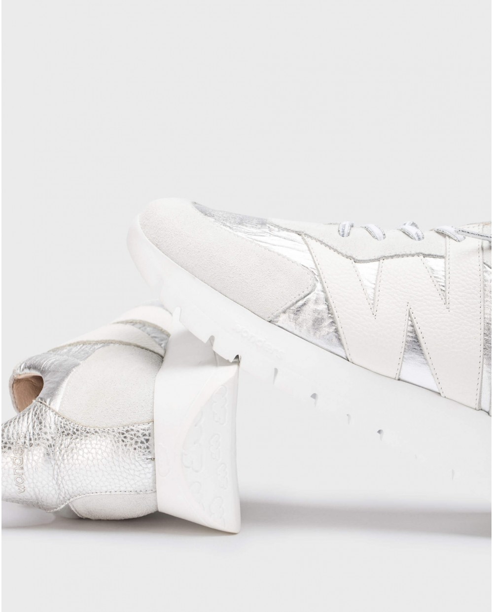 Wonders-Sneakers-Silver Oslo Sneaker