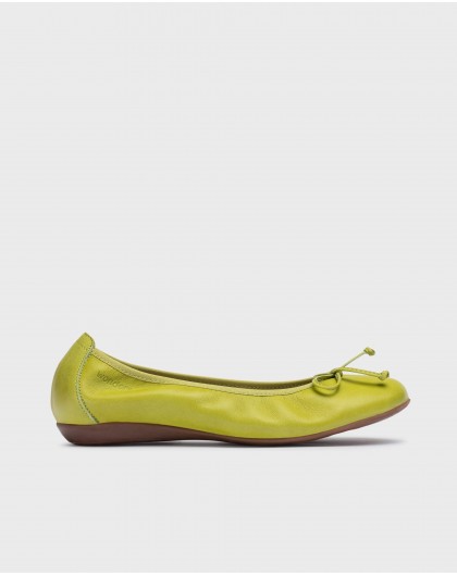 Wonders-Flat Shoes-Green Bo ballet flat