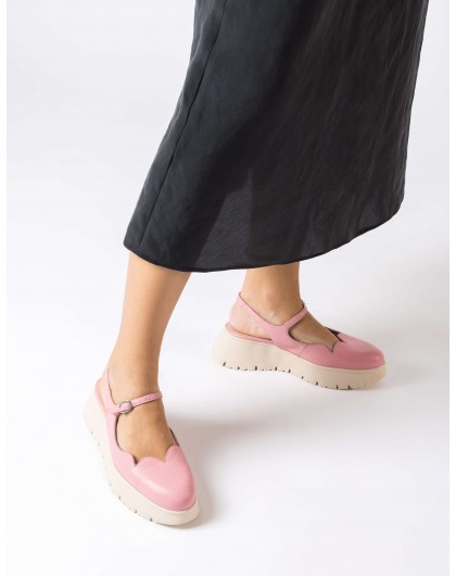 Wonders-Flat Shoes-Pink Basilea Shoes