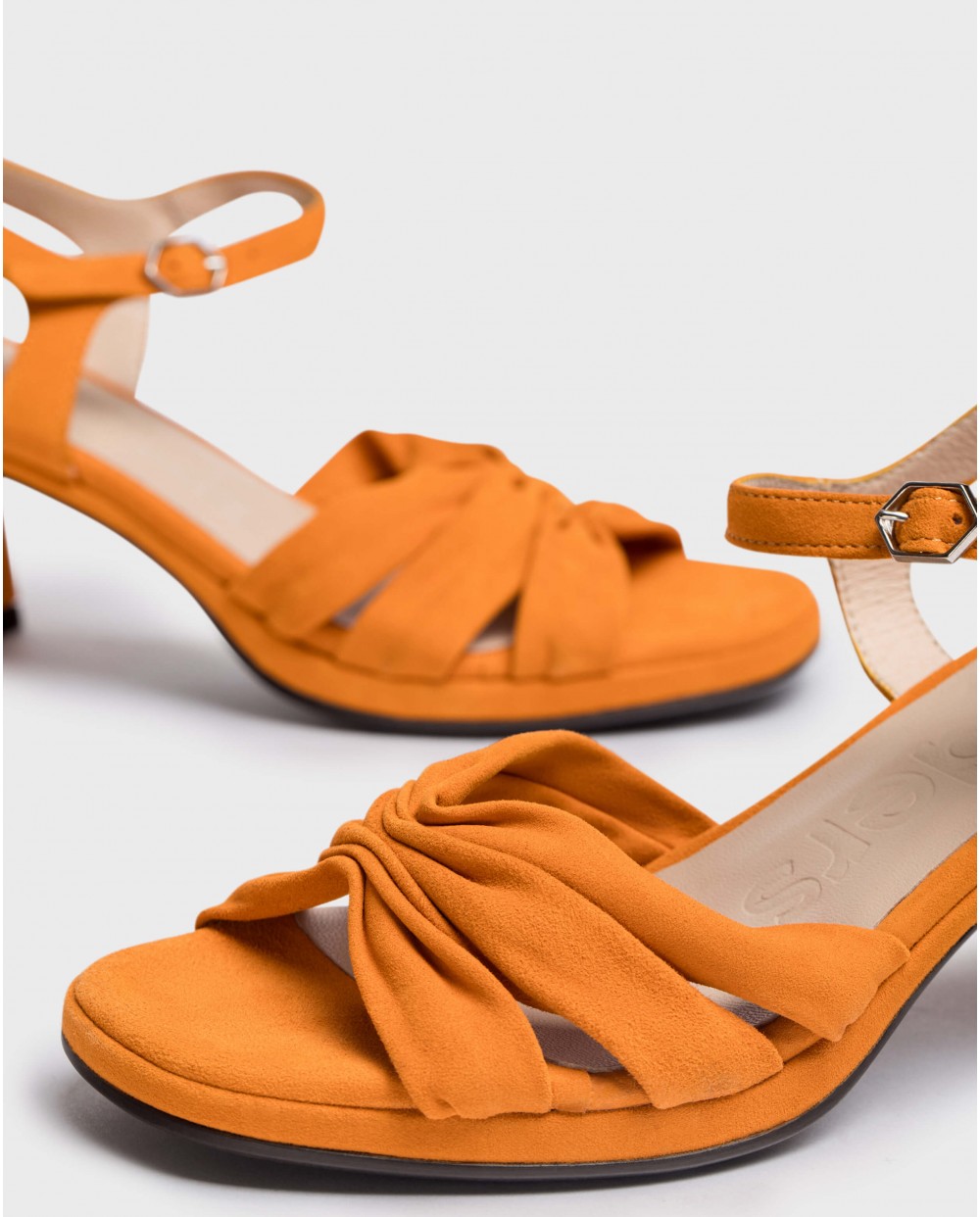 Wonders-Sandals-Orange Gisela heeled sandals