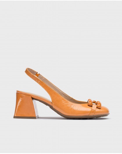 Wonders-Spring preview-Orange Karla Heeled sandals