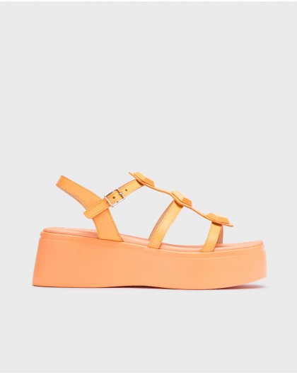 Wonders-Sandals-Orange CAROLINA Platform sandals