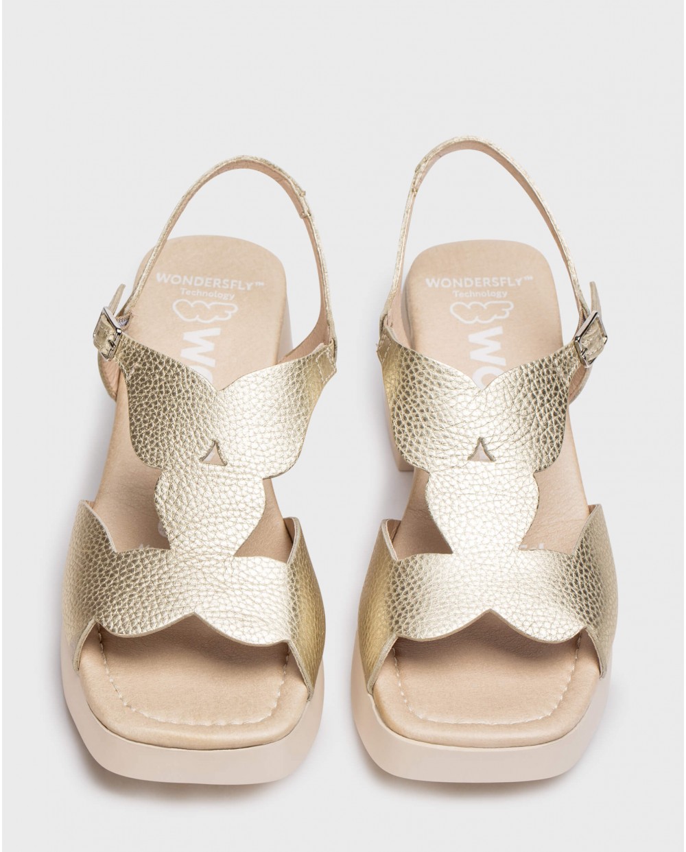 Wonders-Zapatos de mujer-Sandalias de tacón DAFNE Platino