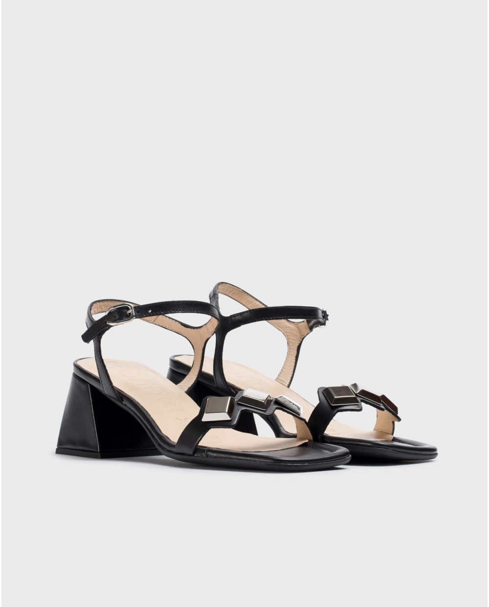 Wonders-Sandals-Black MARIE Heeled sandals