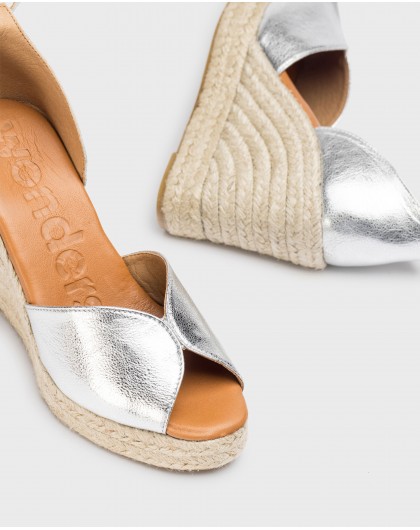 Wonders-Women shoes-Silver MANLY Espadrilles