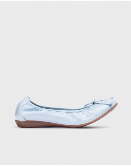 Wonders-Women shoes-Blue BO Ballet Flat