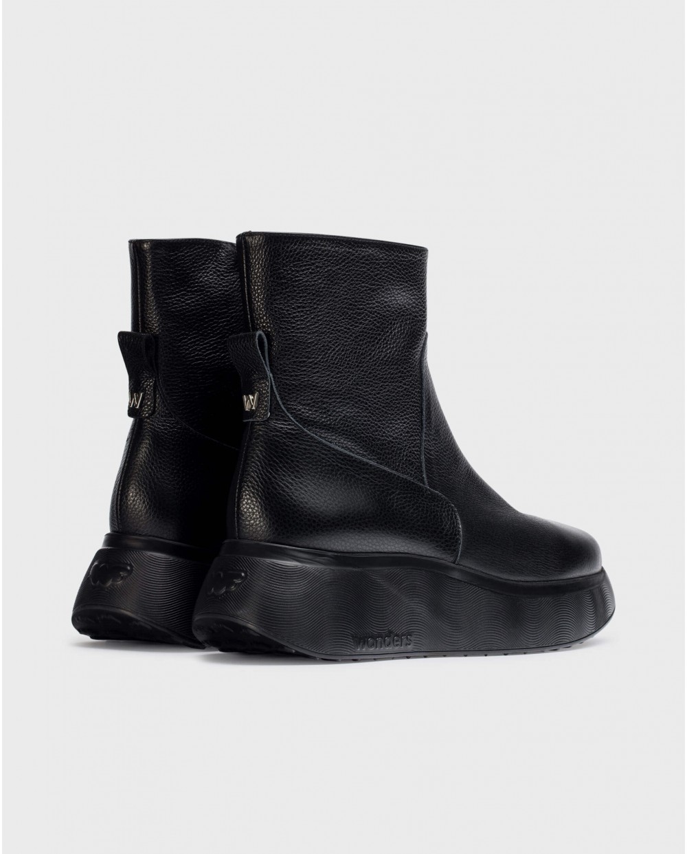 Wonders-Ankle Boots-SOFIA Black sports ankle boot