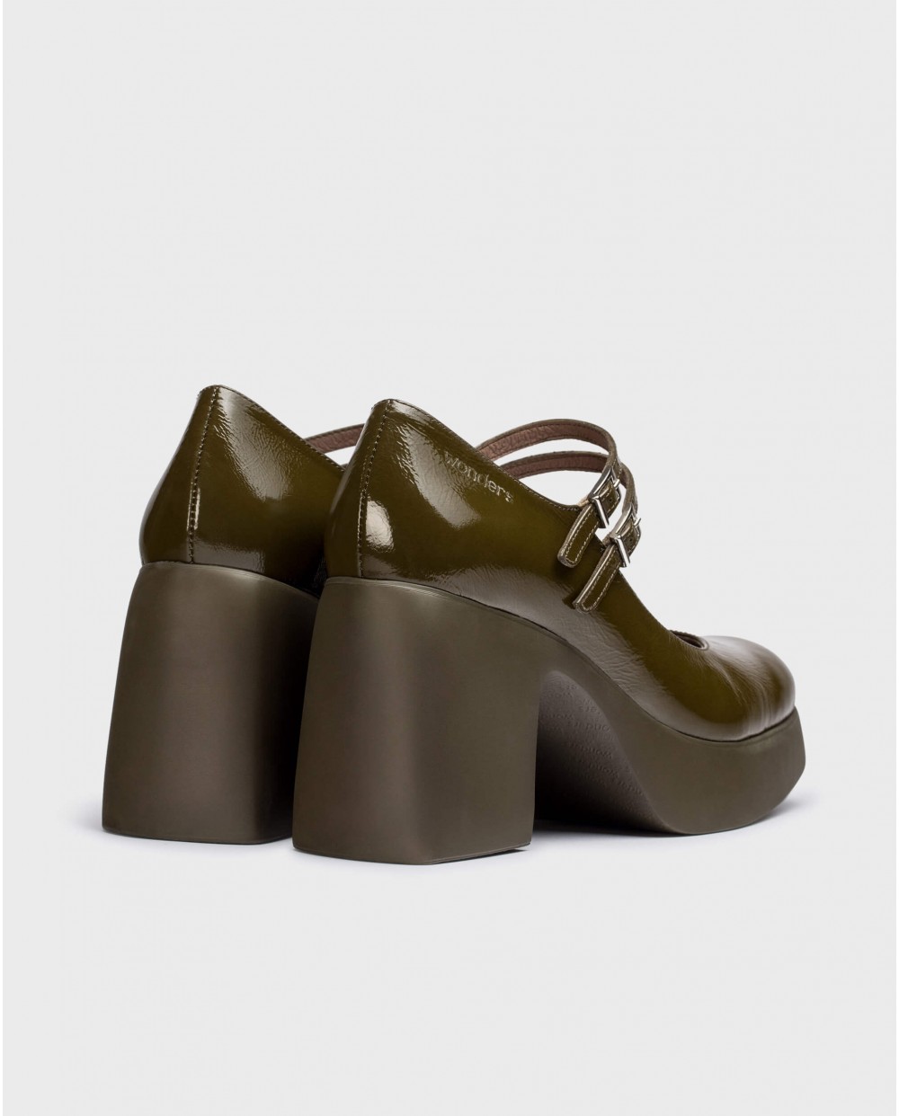 Wonders-Platforms-Green Lady Mary Janes