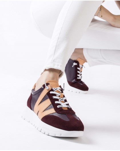 Wonders-Sneakers-Burgungy RACER Sneaker