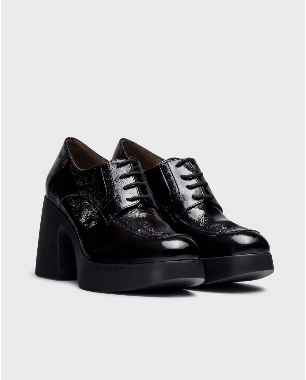 Wonders-Platforms-Black MERCEDES shoes