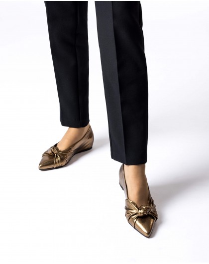 Gold EUGENIA ballet flat