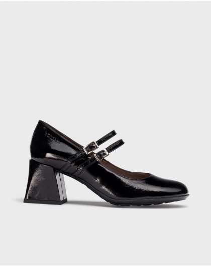 Wonders-Heels-Black ELISTA Mary Janes