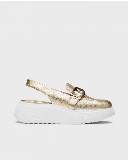 Wonders-Platforms-Gold ACALIA Slingback