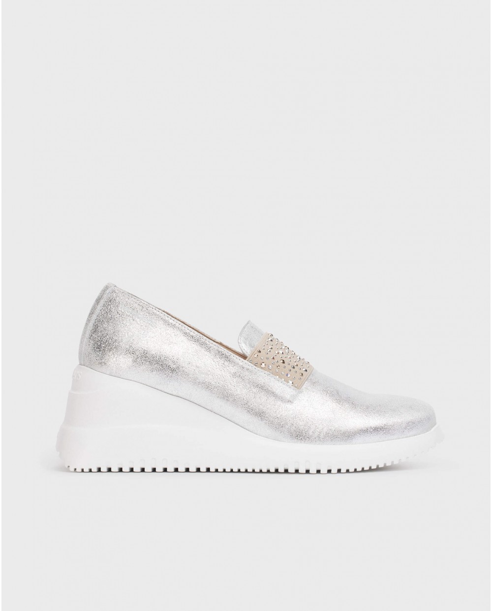 Silver BONE Moccasin