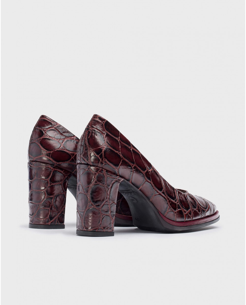 Burgundy DENIS Heeled shoe