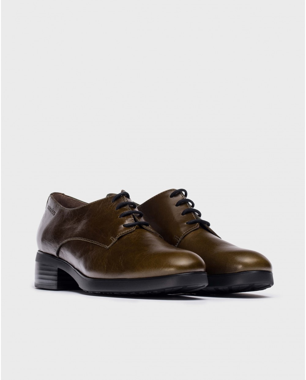 Green blucher shoe