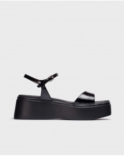 Black AURORA Platform sandals